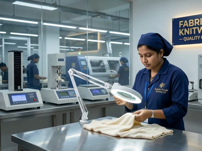 Quality Inspection at Fabric Forge Knitwear Ltd
